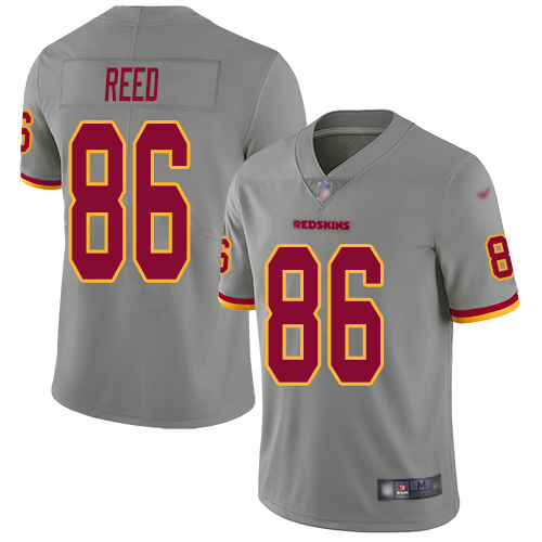 Washington Redskins Limited Gray Men Jordan Reed Jersey NFL Football #86 Inverted Legend->women nfl jersey->Women Jersey